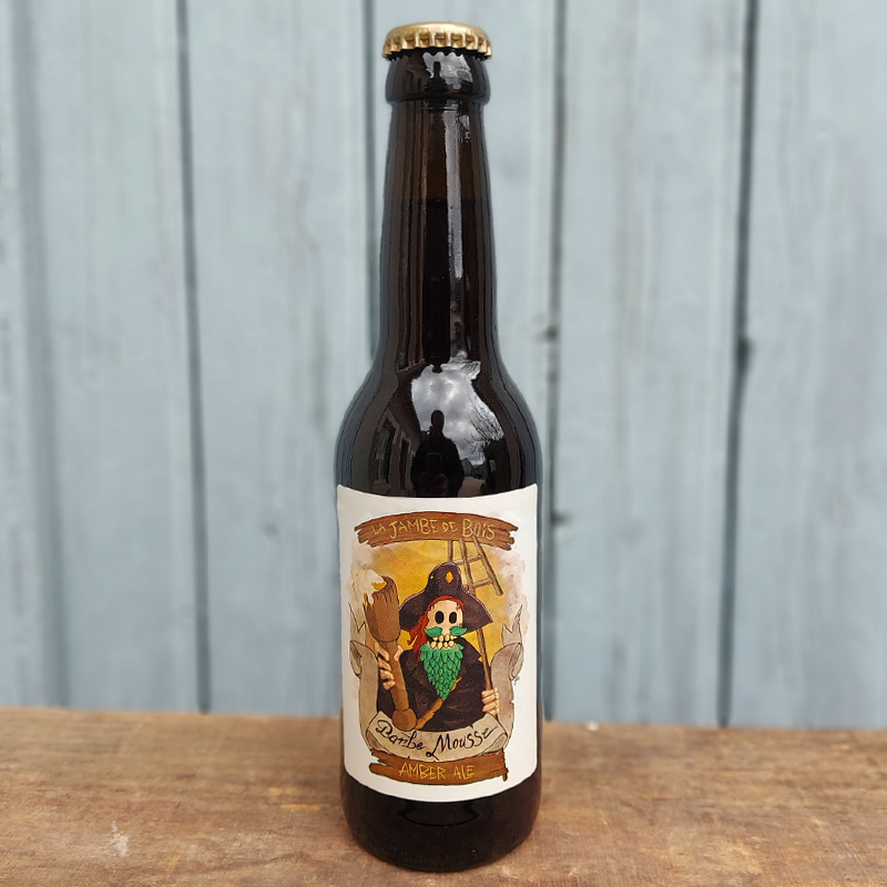 Amber Ale - La Jambe de Bois (33cl) - Brasserie Barbe Mousse