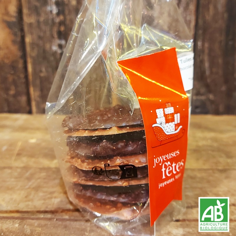 Tuile noisette chocolat noir & lait (100g)
