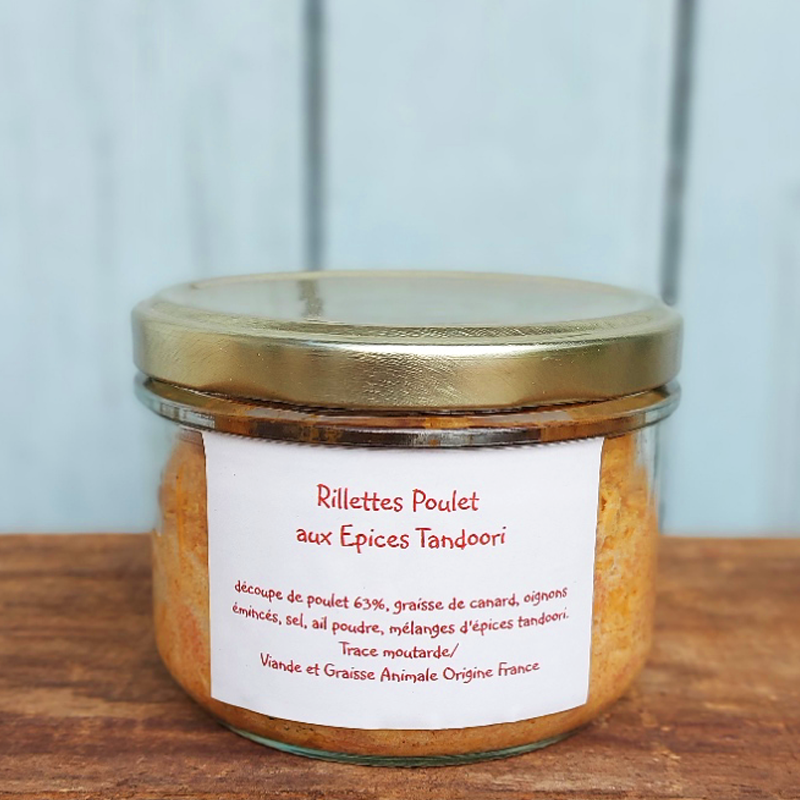Rillettes de Poulet épices Tandoori (180g)