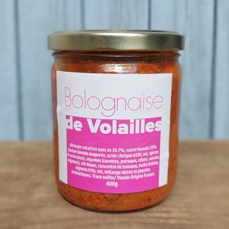 Bolognaise de volaille (400g)