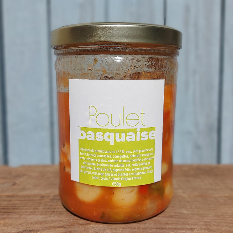 Poulet basquaise (650g)