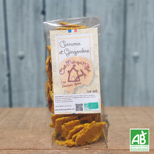 Crackers Curcuma et Gingembre