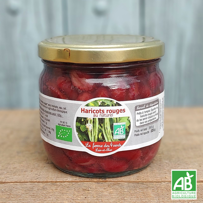 Haricot rouge au naturel (225g)