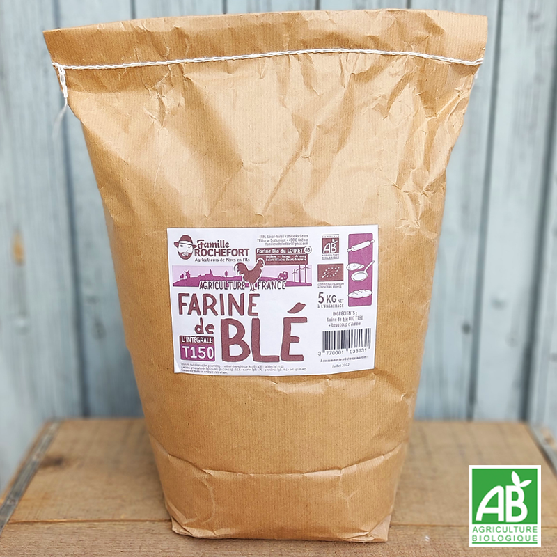 Farine de Blé T150 (5kg) intégrale