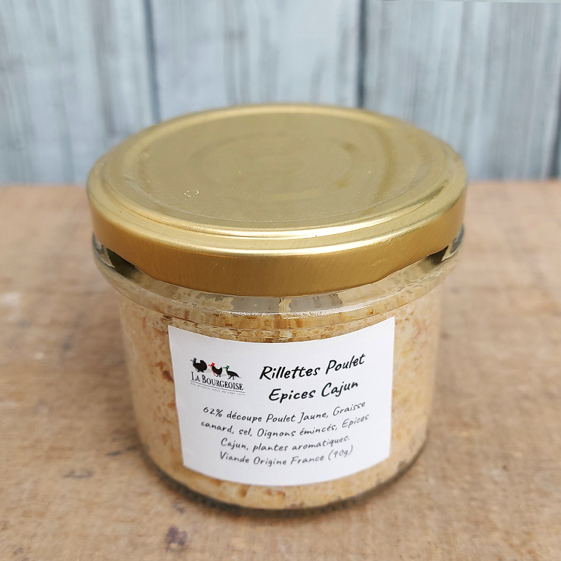 Rillettes de Poulet épices Cajun (90g)