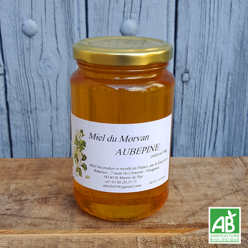 Miel d'aubépine du Morvan (500g)
