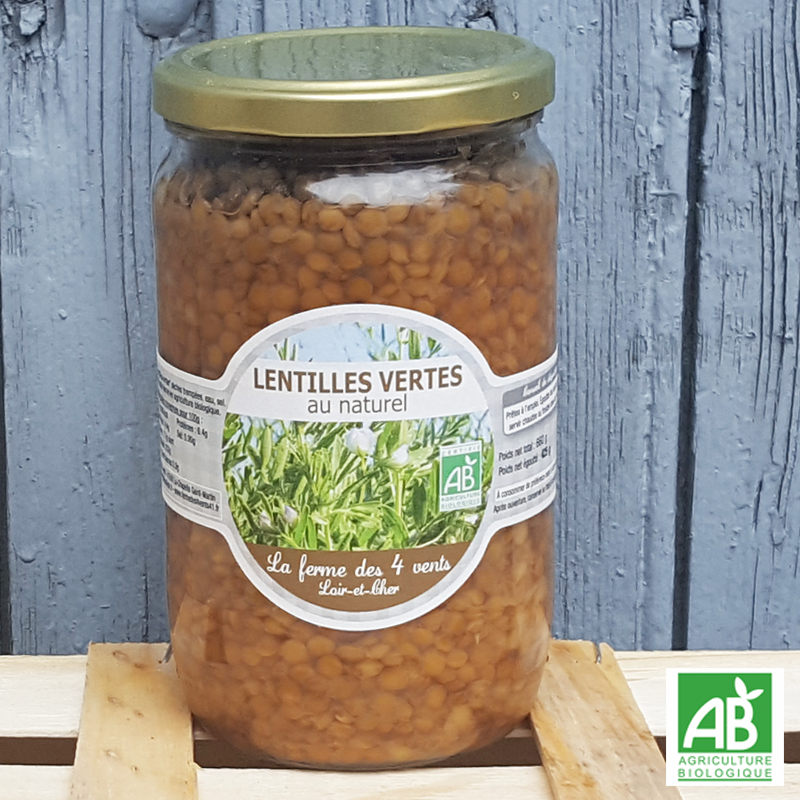 Lentilles vertes au naturel (425g)