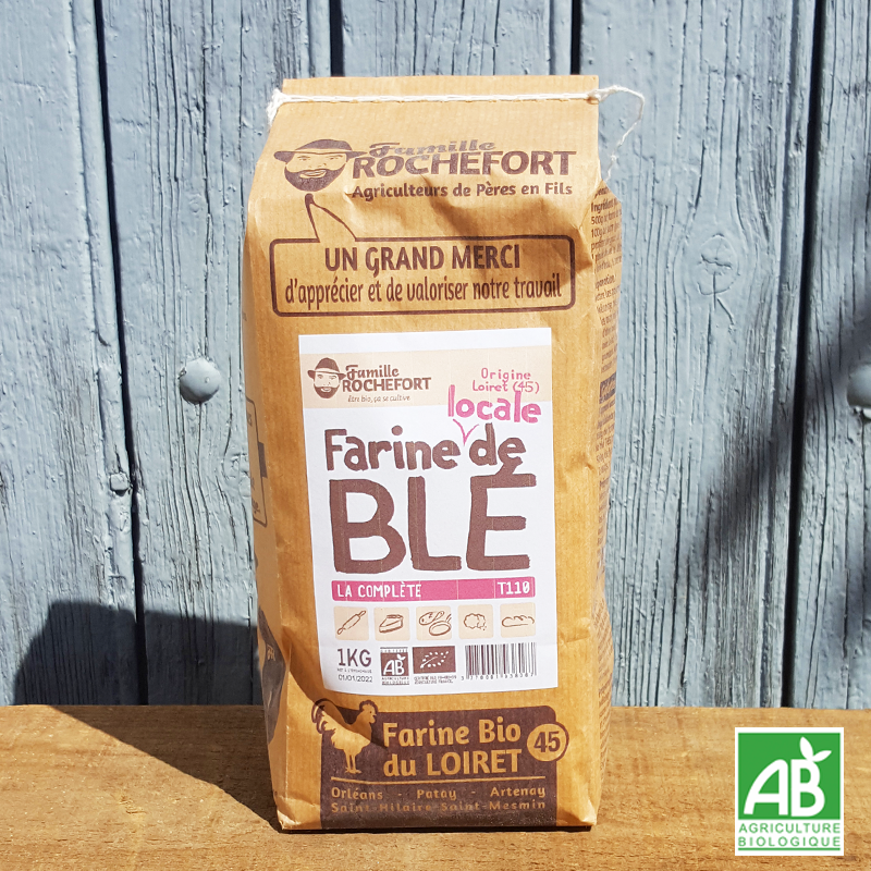 Farine de Blé T110 complète (1kg)