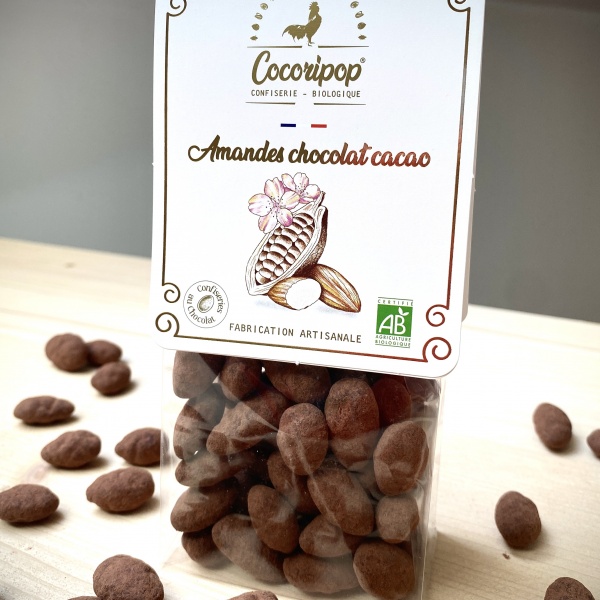 Amandes chocolat poudrée cacao