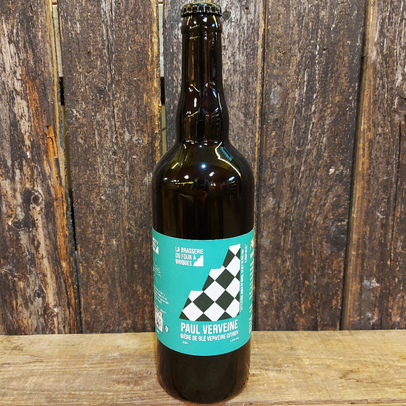 Bière blanche verveine - Hallepoort (75cl) - Brasserie Four à Briques