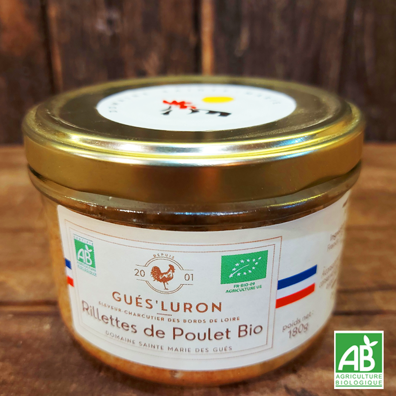 Rillettes de Poulet Tomates séchées Herbes de Provence - Gués'Luron