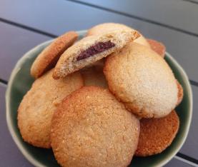Sablés sarrasin amande insert chocolat