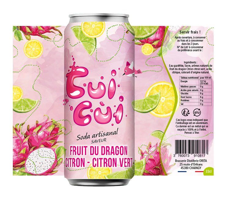 Fruit du Dragon Citron Citron vert "Cui-Cui" (33cl)