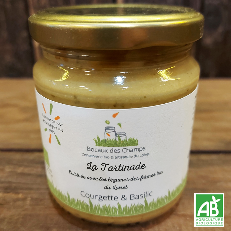 Tartinade courgettes & basilic