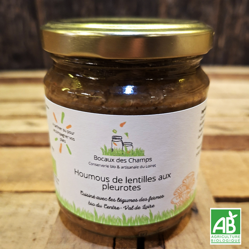 Houmous de lentilles aux pleurotes