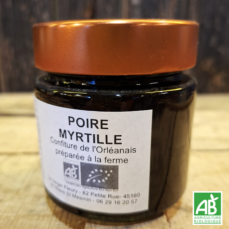 Confiture de Poire Myrtille
