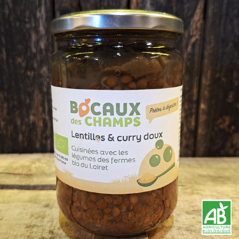 Lentilles & curry doux