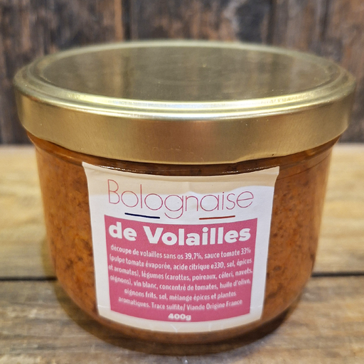Bolognaise de volaille (400g)