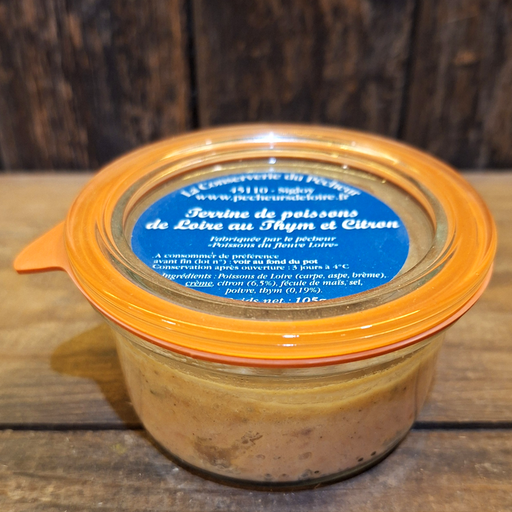 Terrine de Poisson de Loire thym citron (105g)