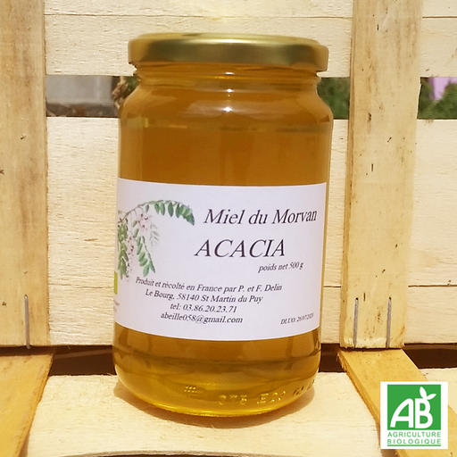 Miel d'acacia du Morvan (500g)