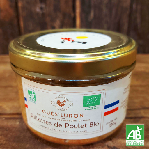 Rillettes de Poulet Tomates séchées Herbes de Provence - Gués'Luron