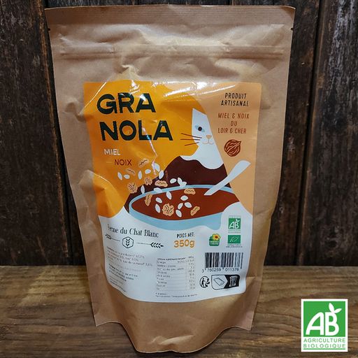 Granola avoine miel noix