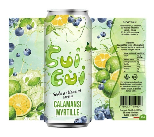 Calamansi Myrtille "Cui-Cui" (33cl)