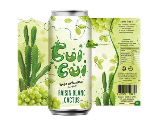 Raisin blanc Cactus "Cui-Cui" (33cl)
